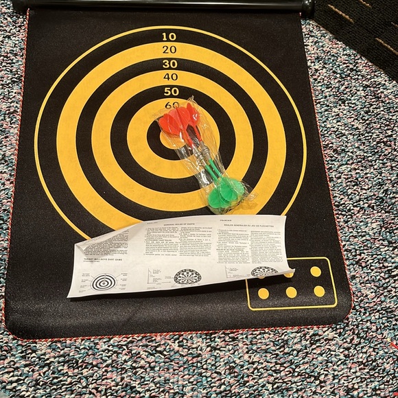 Magnetic rollup dartboard. Perfect for a night of fun. - Picture 4 of 6